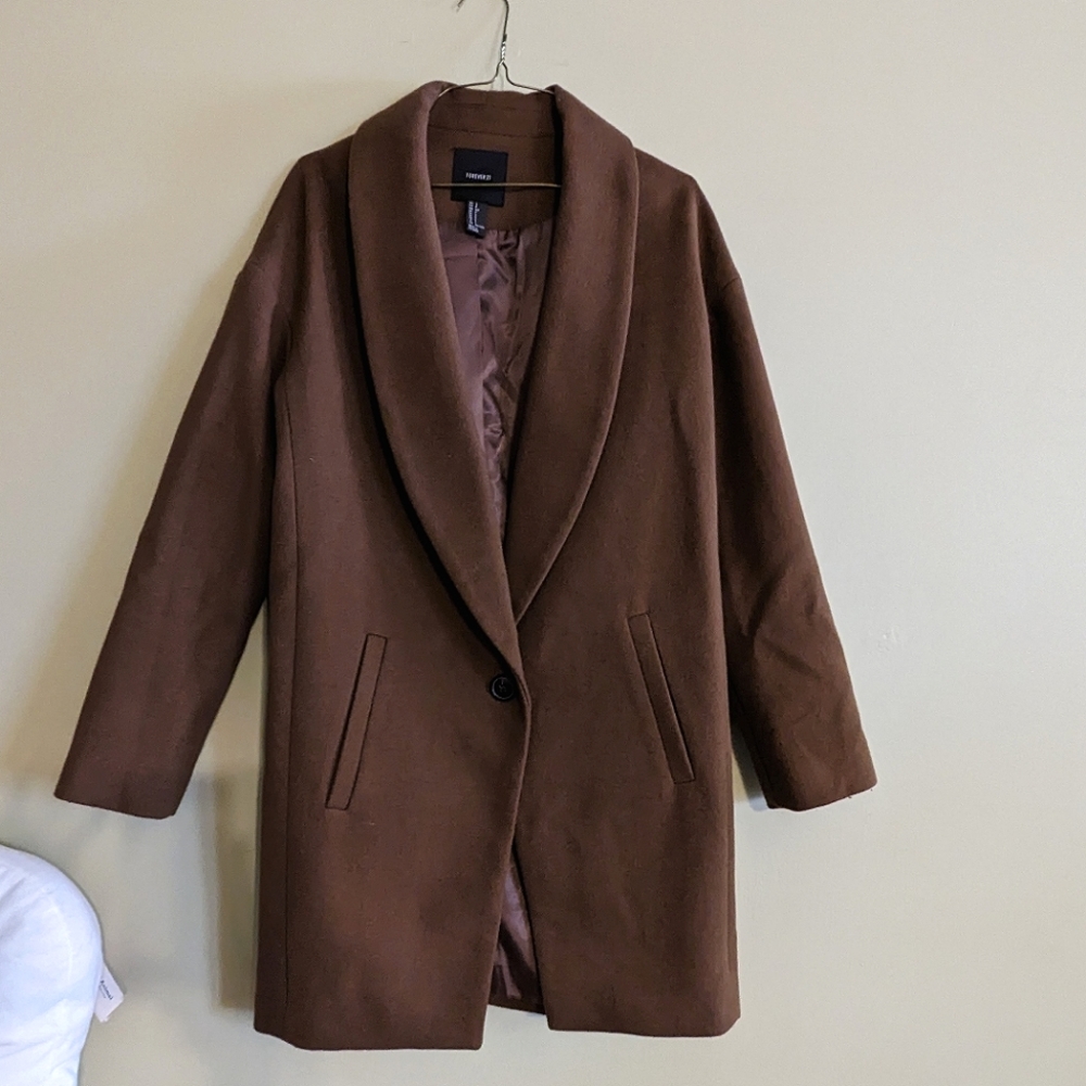 Forever 21 Wool Blend Coat